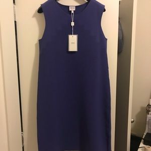 Armani A-line Shift dress in Dark Periwinkle.